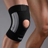 black 1pc useful elastic side spring knee stabilizers soft knee stabilizer stretch for running