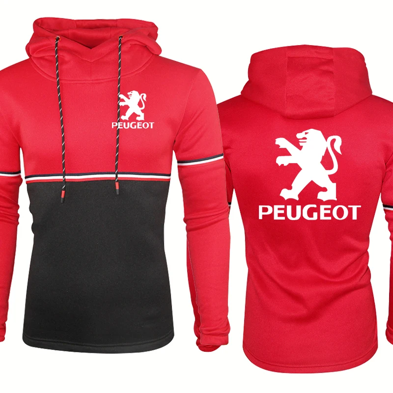 

Spring Autumn Men's Sweatshirt Peugeot Car Logo Printing Men's hooded casual High Quality Cotton Men's hooded sweater