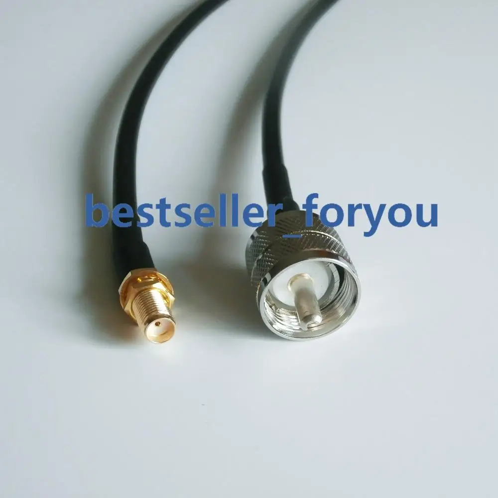 SMA женский UHF штекер PL259 PL 259 RF прямой свиной хвост Перемычка RG58 кабель 50