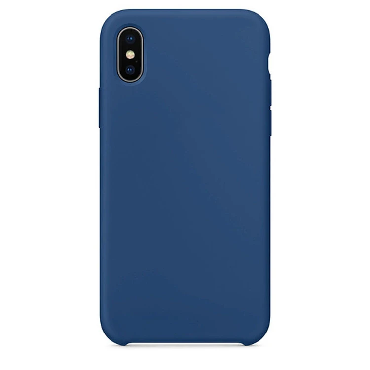 Blue Cobalt Официальный силиконовый чехол для iPhone 7 8 Plus, задняя крышка с логотипом для Apple iPhone 11 Pro XR X XS MAX 6 6S PLUS, чехол - Цвет: Blue Cobalt