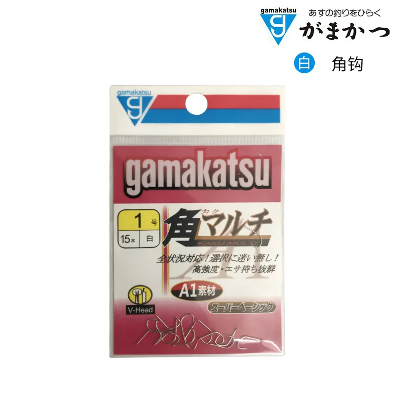 

gamakatsu gamma kaz fish hook angle hook white fish hook for thornless big fish, carp and grass carp polyculture hook