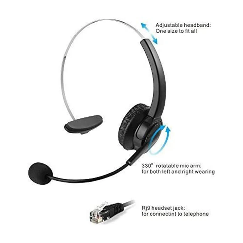 Телефонная связь с шумоподавлением гарнитура для домашнего офиса обслуживание