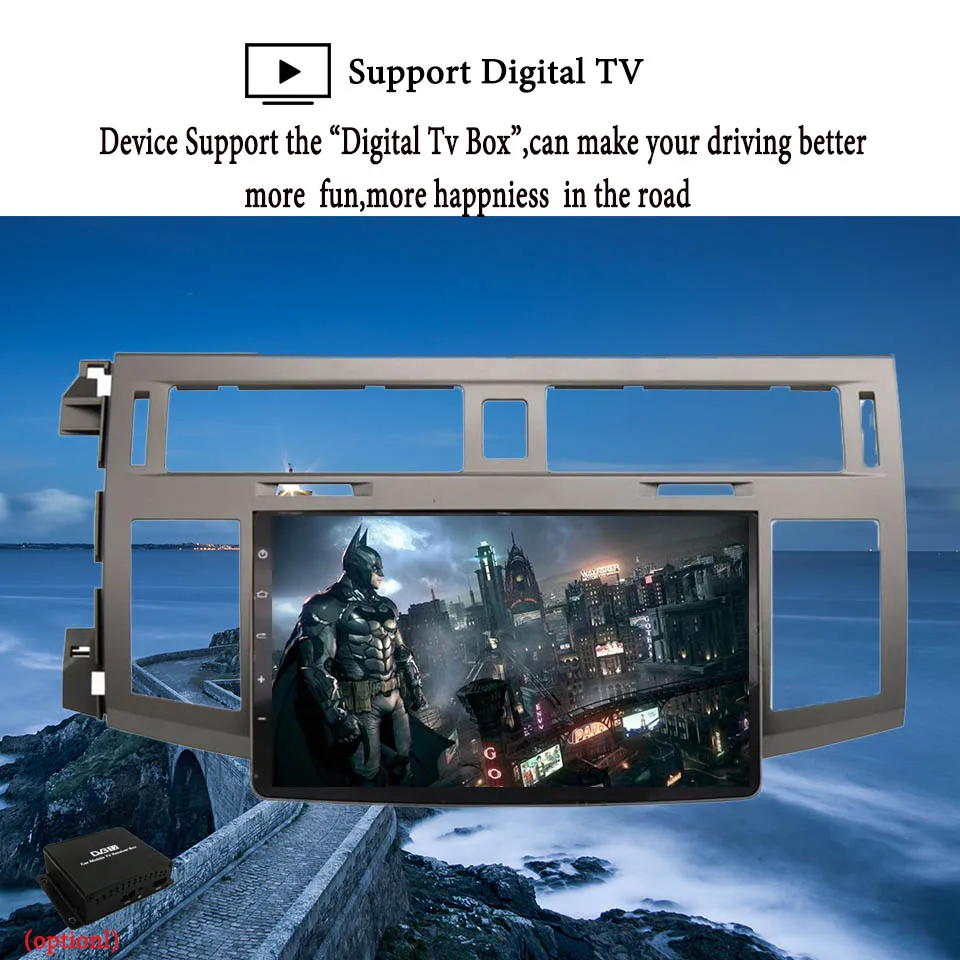 1024*600 Octa Core автомобильный dvd-плеер на основе Android для Toyota Avalon 2007 2008 2009 2010 2011 автомобильное радио с GPS навигации Мультимедиа BT WI-FI