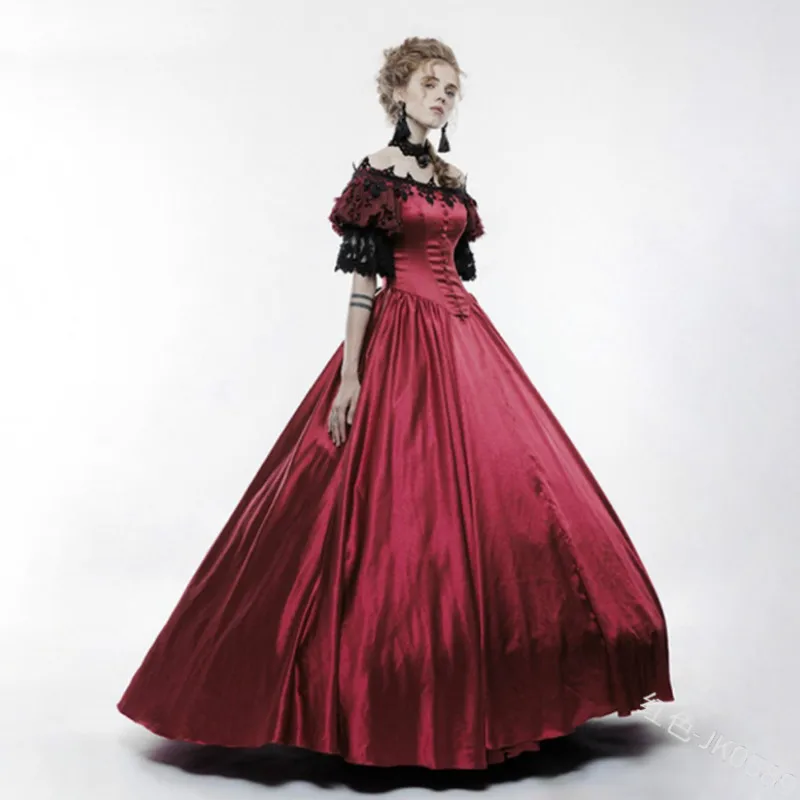 Женское длинное платье в стиле ретро-эпохи Возрождения волшебника одежда для