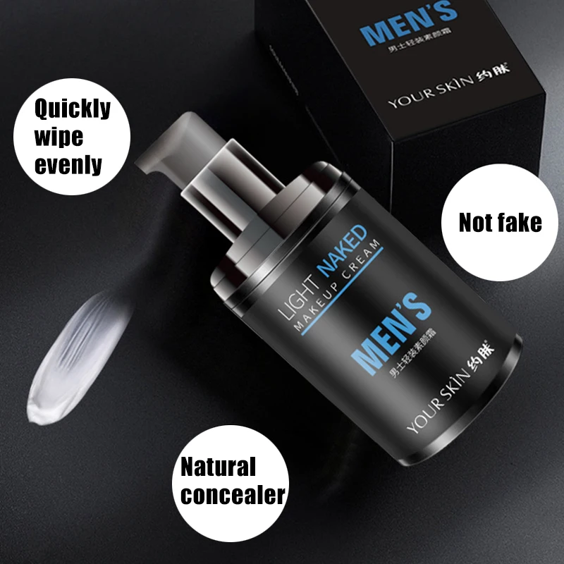 

2019 Men Pore Primer Face Tone-up Cream Brighten Skin Cosmetic Oil Control Moisturizing