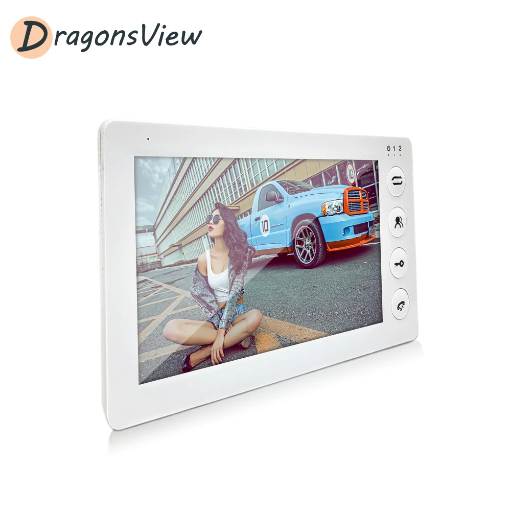 Видеодомофон DragonsView 7 дюймов 1200TVL дверной звонок с 2 камерами для 5 квартир