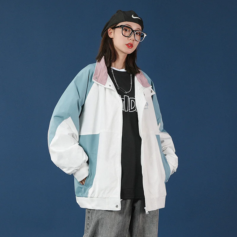 

Стильная весенне-осенняя модная Свободная куртка J унисекс, мужская и женская Молодежная парная кофта для женщин