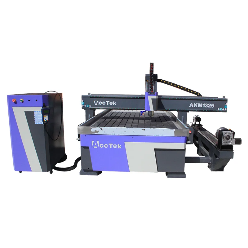 4 оси фрезерный станок для дерева с ЧПУ 1325 гравировальный деревообрабатывающий