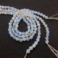 6 8 10mm natural stone bead faceted opal spacer beads for jewelry making diy bracelet earring necklace accessory charm wholesale