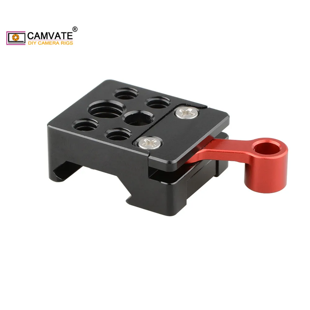 CAMVATE Swat рельсовый зажим QR НАТО с 1/4 '' 20 3/8'' 16 резьбовыми отверстиями для
