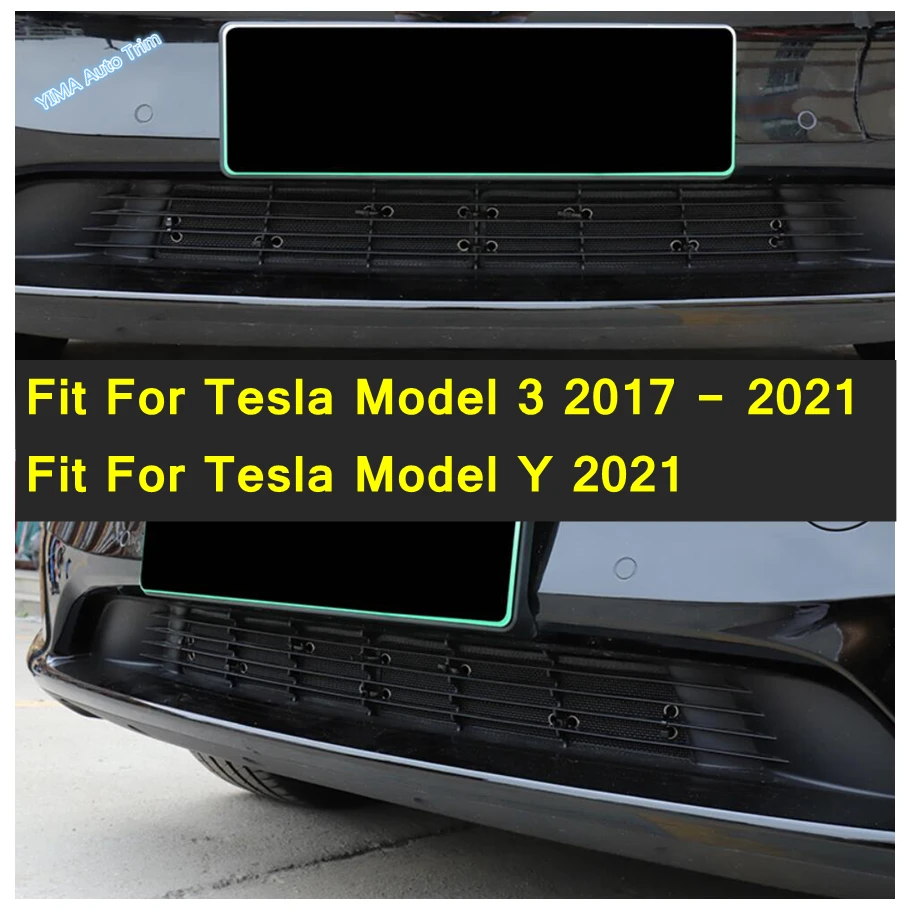 

Auto Styling Insect Screening Mesh Front Grille Insert Net Fit For Tesla Model 3 2017 - 2021 / Model Y 2021 Accessories