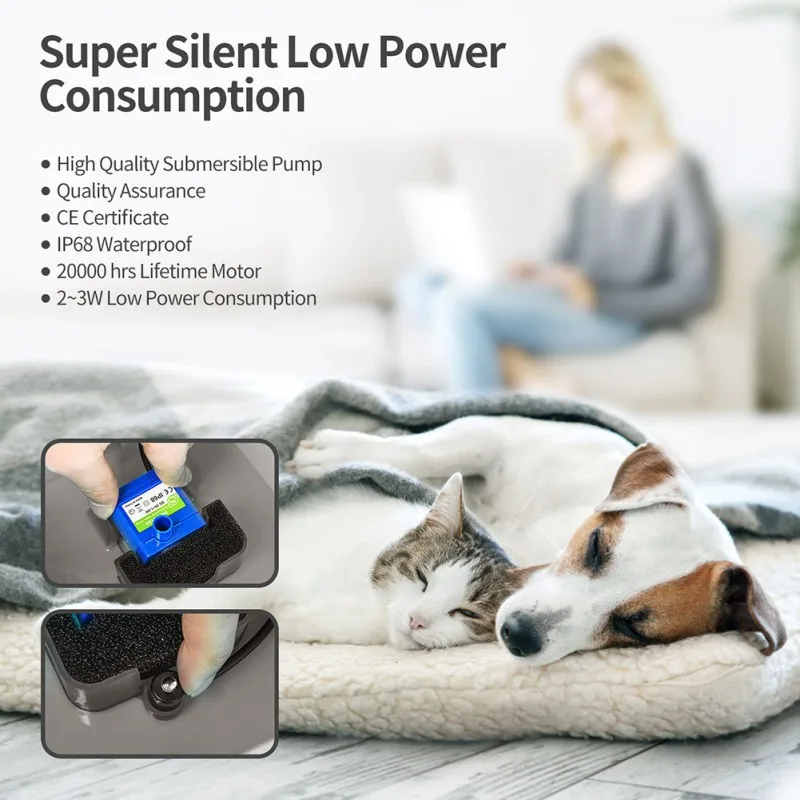 Умный питьевой фонтанчик для домашних животных USB Автоматический дозатор воды