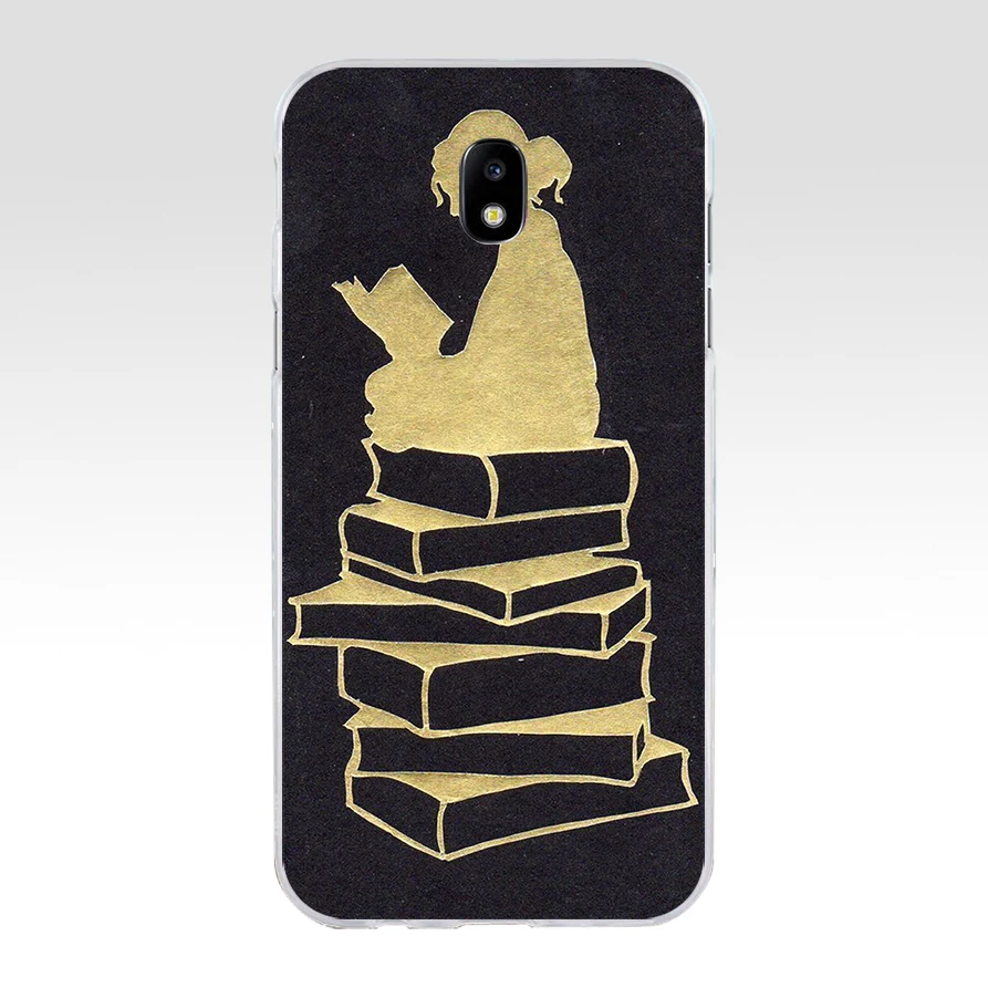 88AA Book Girl Heart Coffee gift Soft Silicone Tpu Cover phone Case for Samsung Galaxy J3 J5 2016 2017 case | Мобильные телефоны и