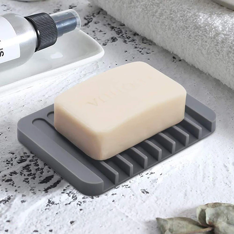 

Гибкий силиконовый держатель для мыла и мыла, простой очиститель, водопад, нескользящий дизайн, для душа, кухни, ванной комнаты K802
