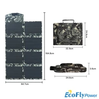 portable solar folding bagsolar charging bag 18v 80w 100w 125w 2001 dual usb 5v 12v battery charging outdoor charging power