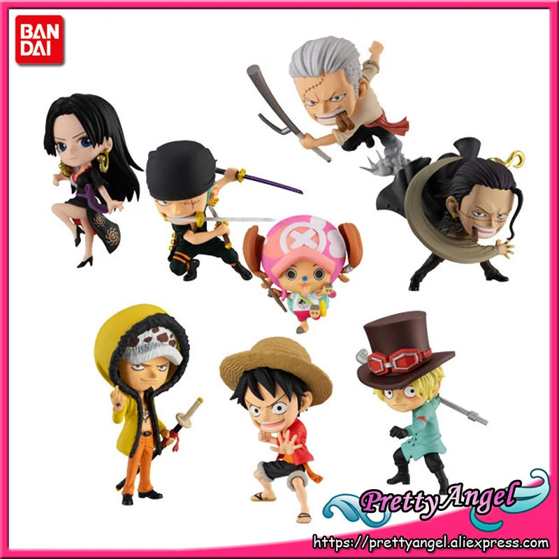 Оригинальные Рекламные движущиеся штампы Bandai ONE PIECE Луффи Зоро закон сабо боа