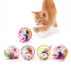 1 шт., пластиковая игрушка для кошек, с колокольчиком