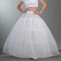 white 3 hoop 2 layer wedding dress crinoline petticoat 2022