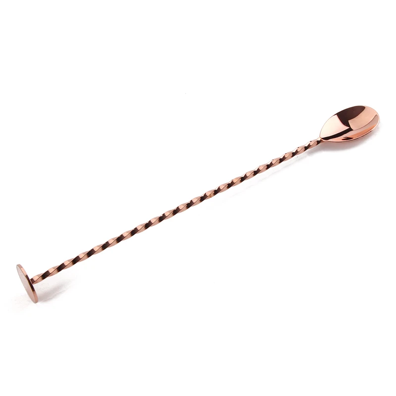 

Premium Cocktail Shaker Set in Copper Plated - 5 Pieces Bartender Kit of Boston Tins, Jigger, Hawthorne Strainer & Muddler Spoon