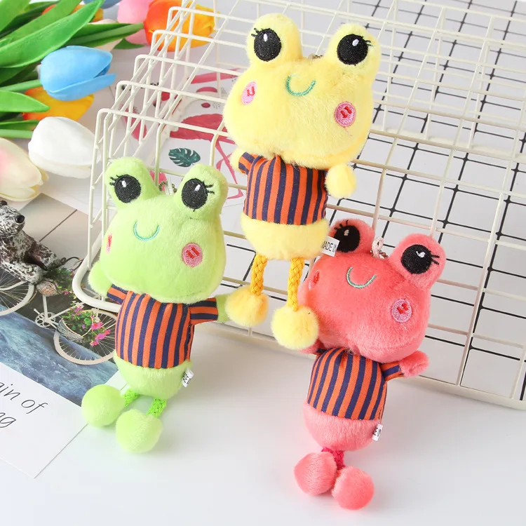 

Little Frog Plush Toy Backpack Ornaments Pendants Children's Play House Toys Home Car Accessories Small Gifts for Children
