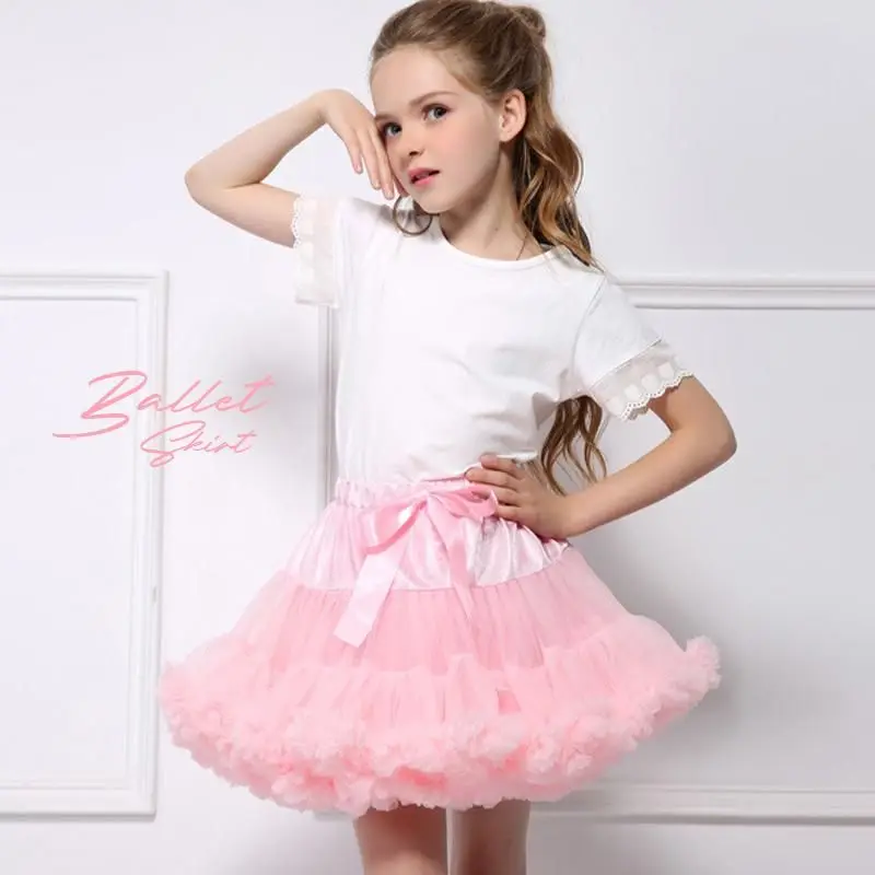 Юбка-пачка для маленьких девочек юбка-балерина пушистые Детские балетные юбки