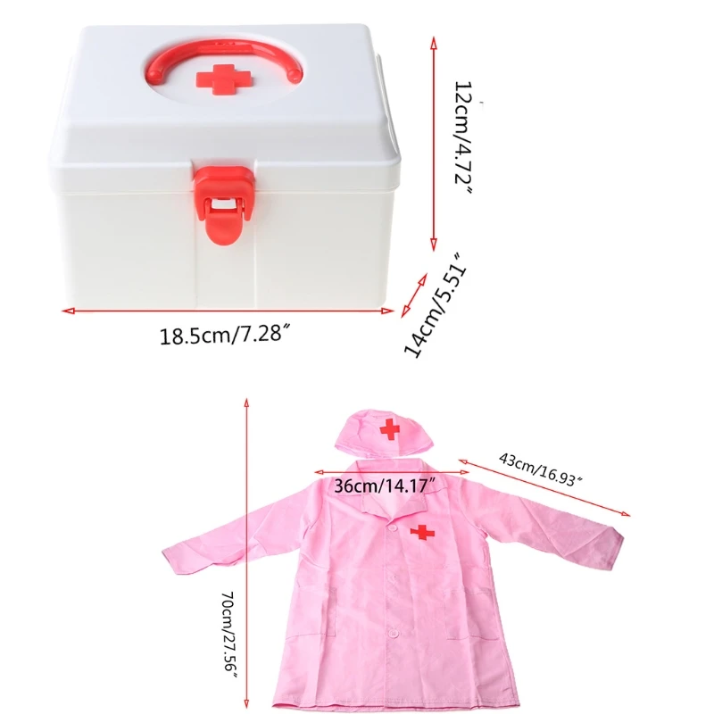 

Pretend Doctor Play Wooden Toys for Children Role Playing Doctor Nurse Game Funny Gifts