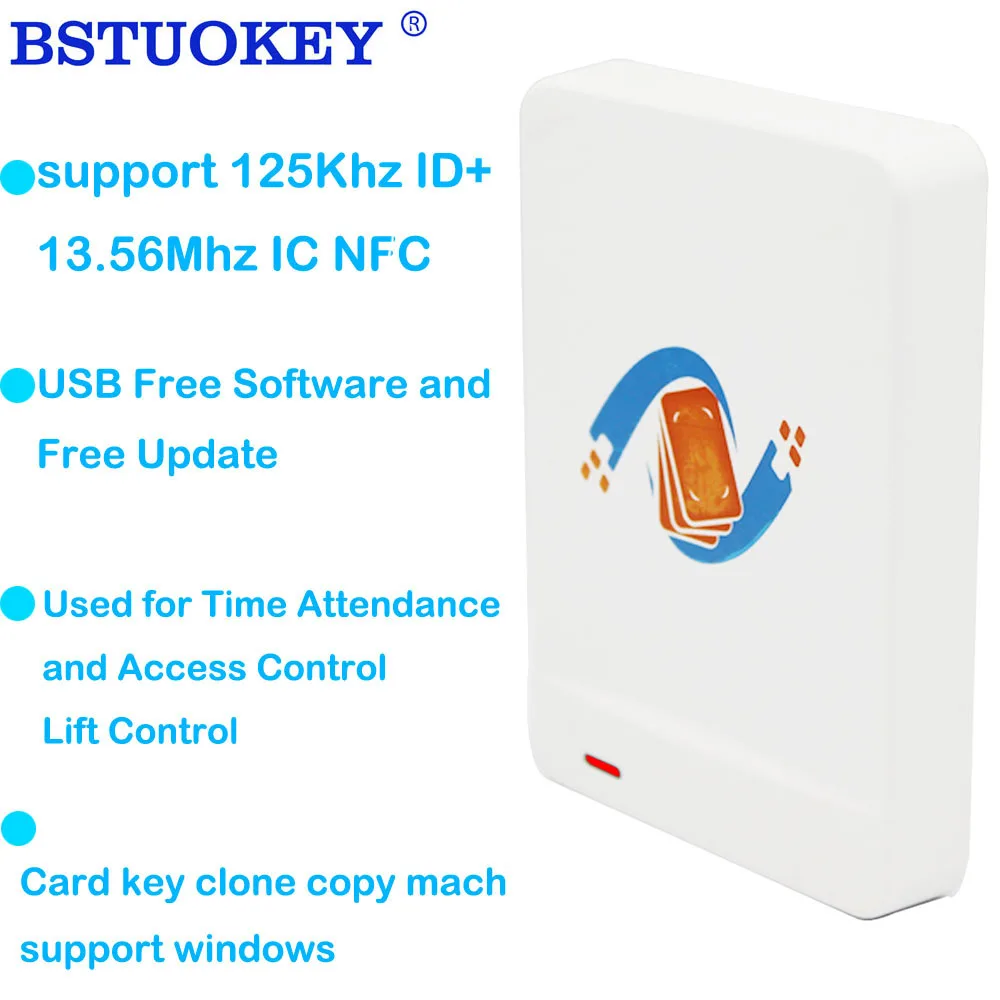 RFID Copier Duplicator 125KHz Key NFC Smart Card Reader Writer 13.56MHz Encrypted Programmer USB UID T5577 EM4305 Card Clone