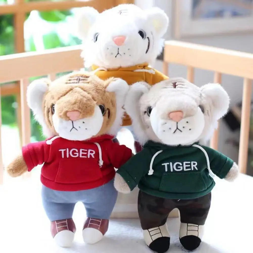 Плюшевая игрушка тигр удобная пригодная для носки с принтом плюшевая | Игрушки и