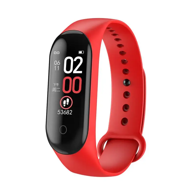 

M4 Smart Bluetooth4.0 Bracelet Watch Sports Outdoor Sports Bracelet 0.96 HD IPS color screen Heart Rate Pressure Monitor Band