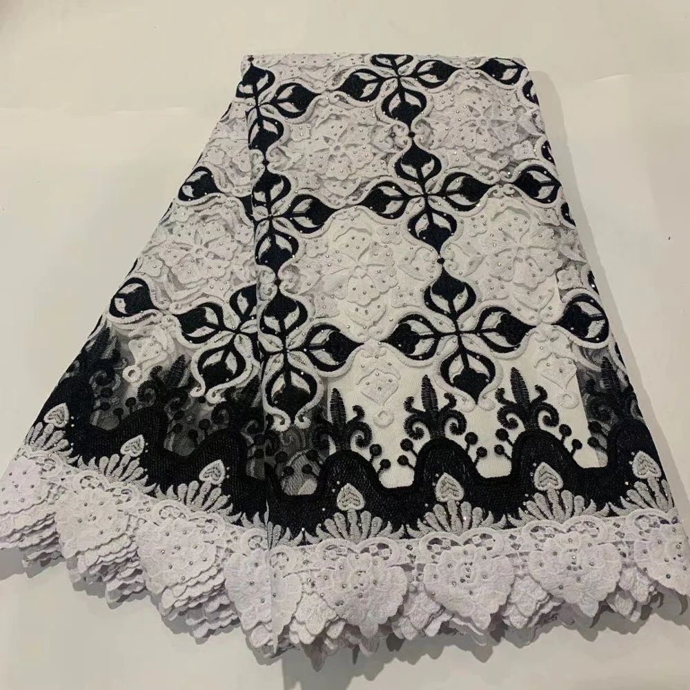 

French Net Lace Fabrics 2020 High Quality Tulle African Lace Fabric For Wedding Nigerian Water Soluble Lace Material