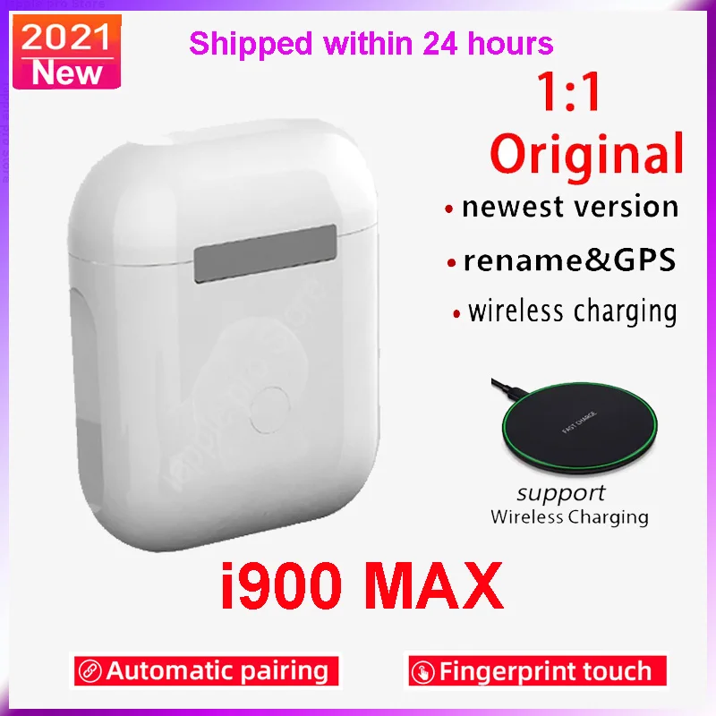 

Original i900 MAX bluetooth Earphones bluetooth 5.0 In Ear Mini Wireless Sport Headphones Stereo Earbuds Auriculares pk i9999TWS