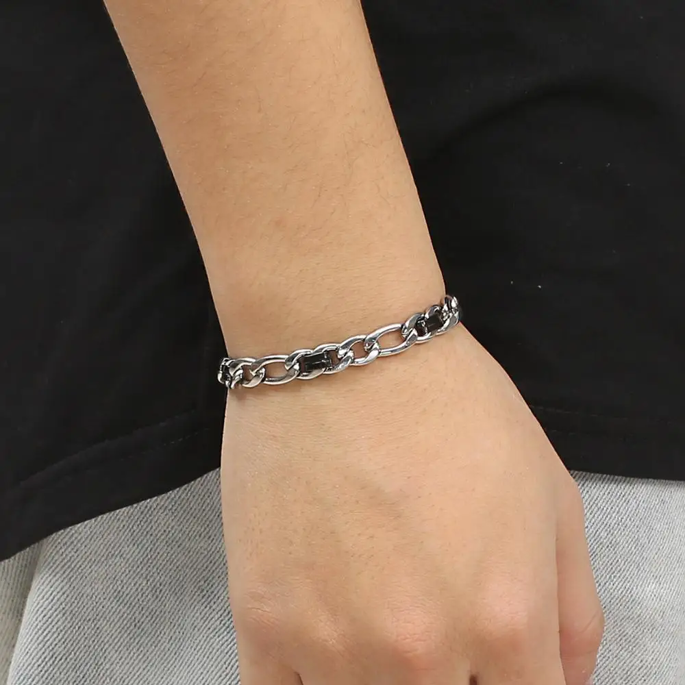 Оптовая продажа металлические нестандартные звенья Fongten цепочка браслет для