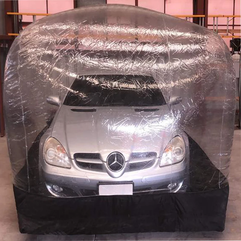 Бесплатная доставка дешевая прозрачная надувная капсула для автомобиля крышка