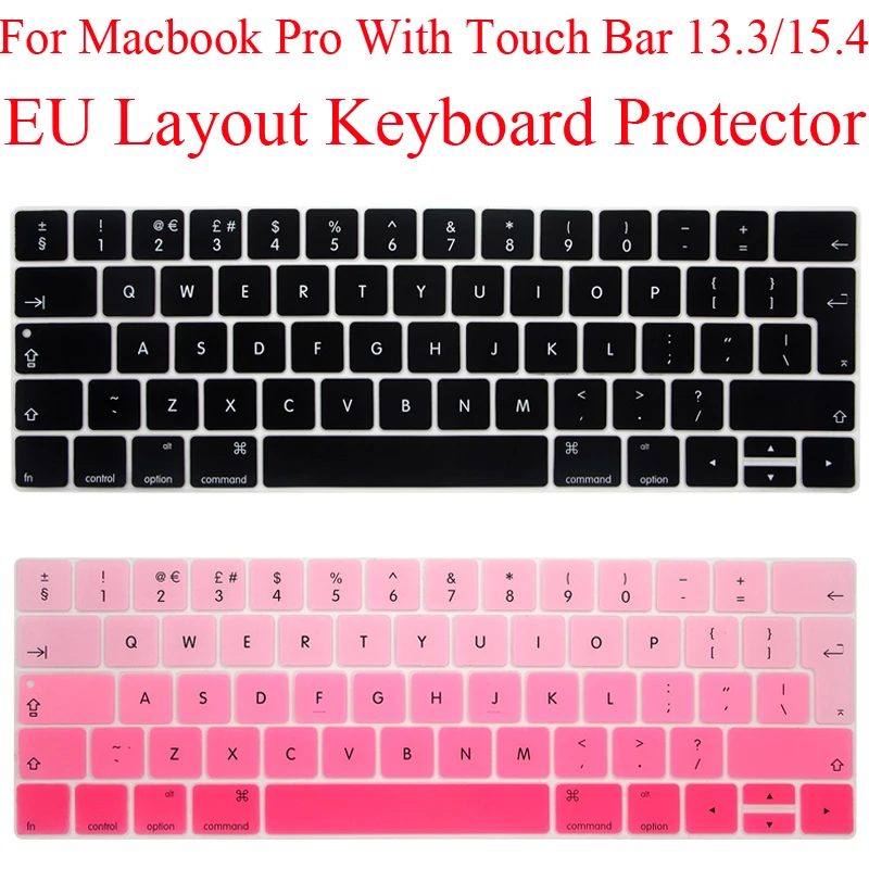 Силиконовая защита для клавиатуры европейского стандарта Macbook Pro 13 с сенсорной