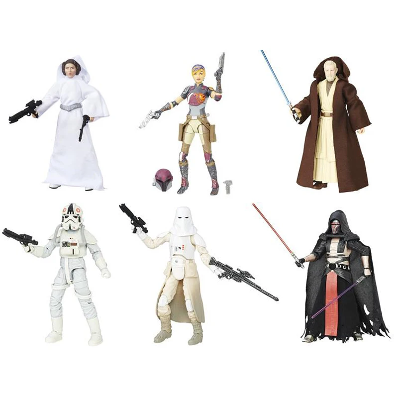 6 дюймов Hasbro Звездные войны черный серии Оби Ван Кеноби Сабина рен ат драйвер с о