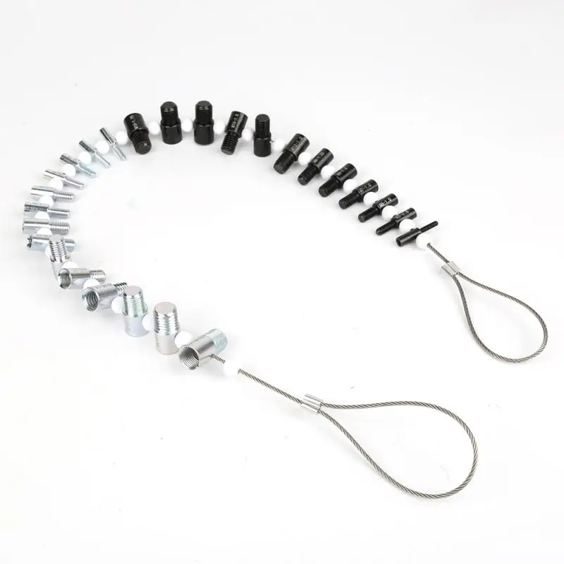 

Thread Checker Metal 26 Specifications Nut Bolt Inch Metric Measuring Screw Thread Checker Accurate Durable Inspection Tool