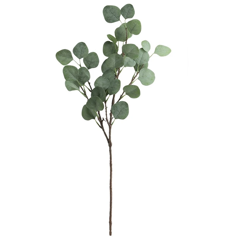 CSS 6 шт Искусственный Silver Fox доллар лист эвкалипта спрей в зеленом цвете 25 5 дюймов