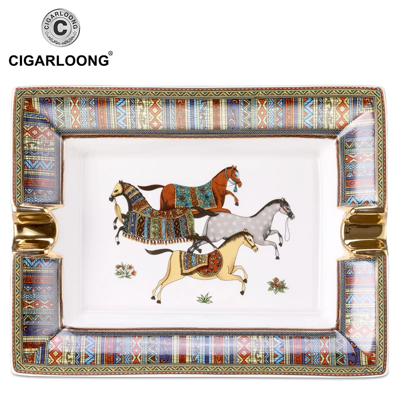 Сигарная пепельница Керамика Простой Большой домашний Гостиная Подарочная