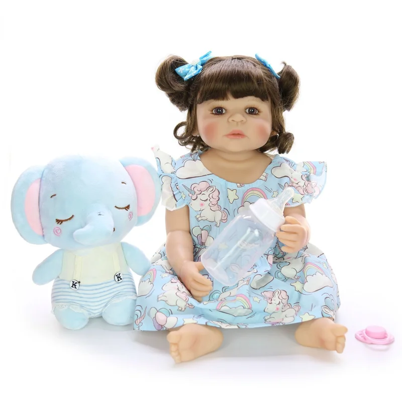 

22 Inch Girl 55CM Simulated Baby Silicone Girl Reborn Doll Reborn Baby Doll