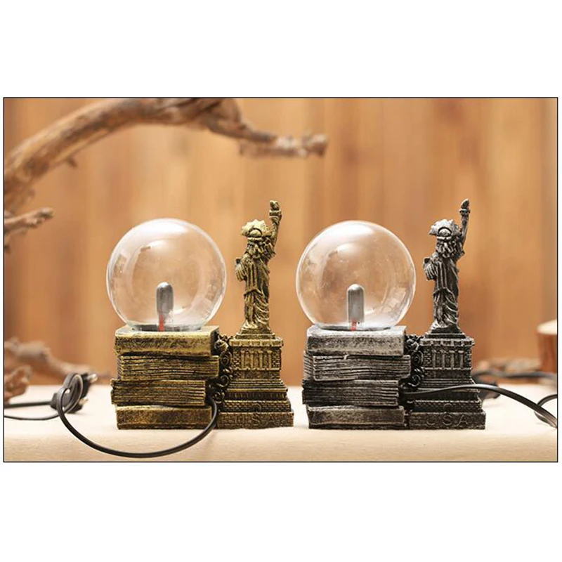 

Creative Plastic Nightlight Ornament Vintage Crystal Ball Figurine Touch-sensitive Magic Ball Crafts Gift For Lover