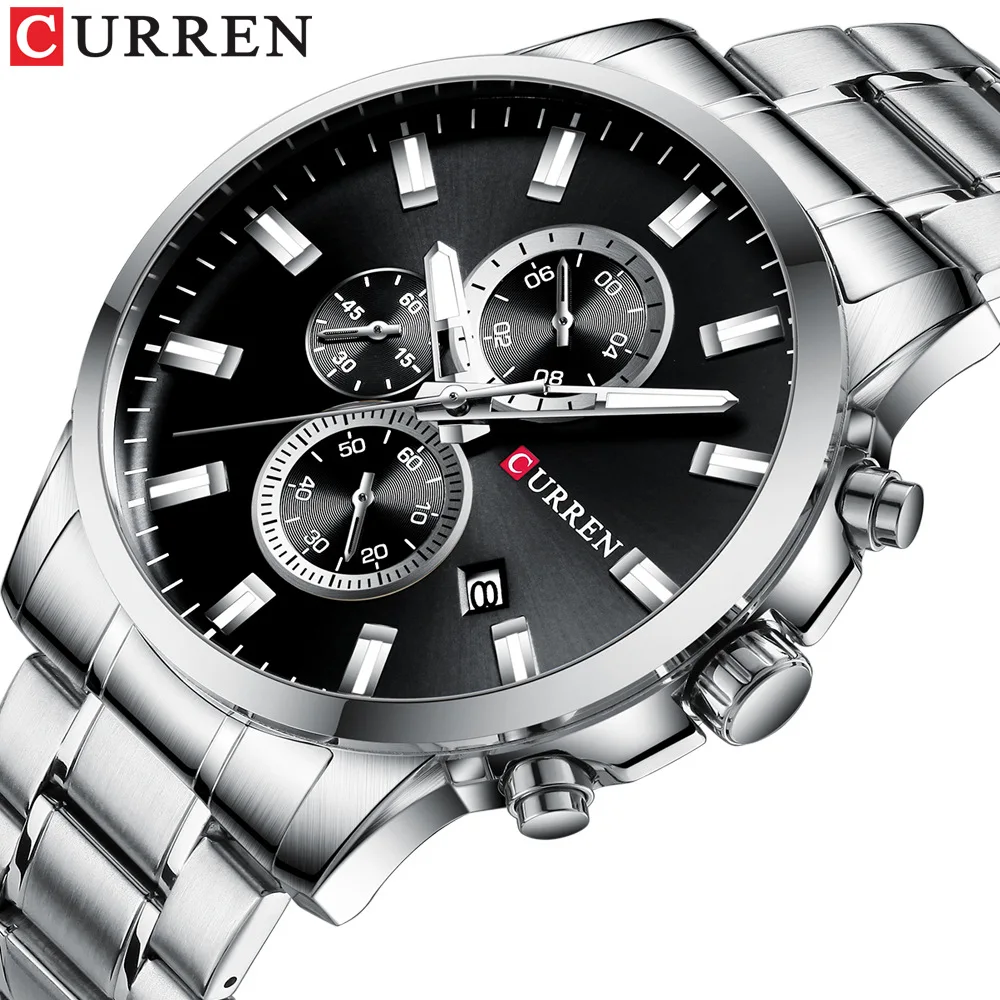 

Men's Watch Waterproof Quartz Steel Belt Watch Six-Pin Multifunctional Calendar Men's Watch Unique Watch Casual Fashion Watch