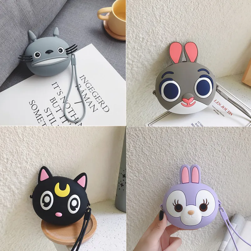 Q UNCLE мини кошелек модный кавайный с рисунком милого медведя для мальчиков и