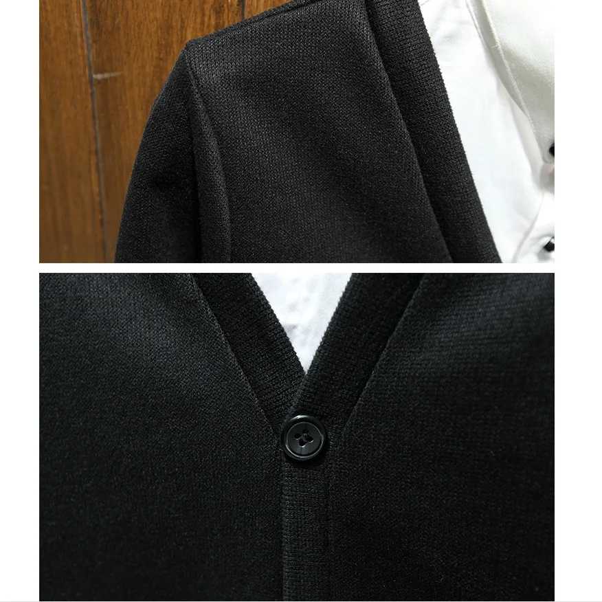 

2020 New style Men spring high quality Casual knit sweaters/Male winter slim fit v-neck Leisure cardigan knit shirts size S-5XL