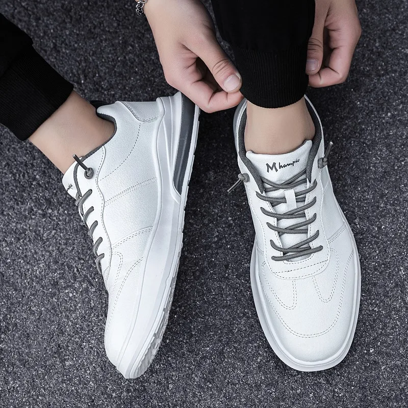 

Leather Sneakers Breathable Casual Shoes Zapatos Casuales Para Hombre De Cuero Sneakers Men's Sports Men 2020 Fashion