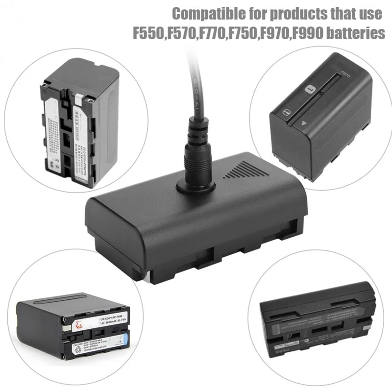 DC муфта Виртуальная батарея адаптер питания камера светильник мобильный