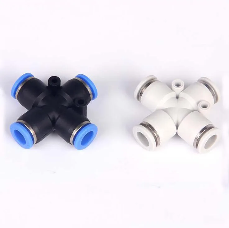 

8mm plastic connection cross union tube fittings