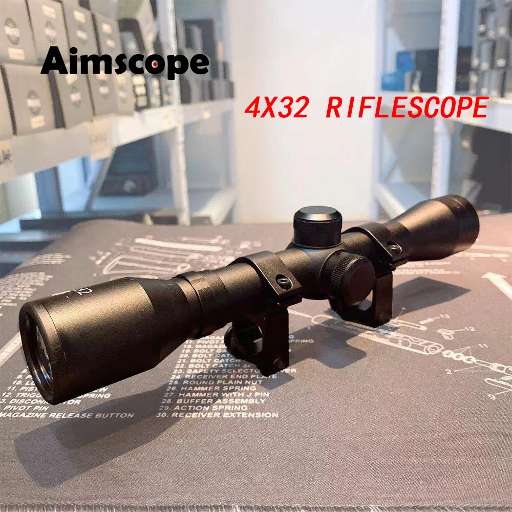 Тактический Оптический прицел Aimscope 4X32 компактный оптический с одной трубкой для