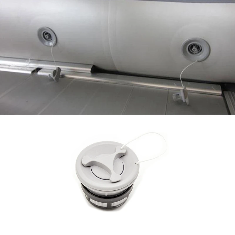 4Pcs 6 Tooth Kayak Dinghy Inflatable Boat Screw Recessed Seal Air Valve with Cap Accessories |