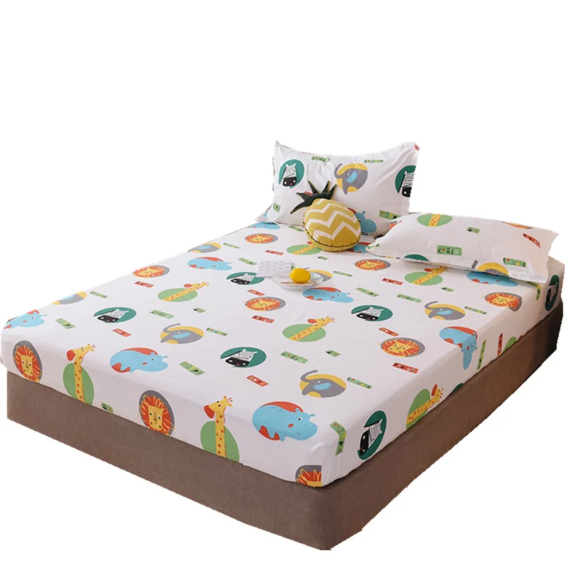 

Cotton Bedspread Single Sanded Cotton Quilted Bedspread Tatami Cartoon Dormitory Bed Set Supplies Bed Sheet Fitted Bed Sheet