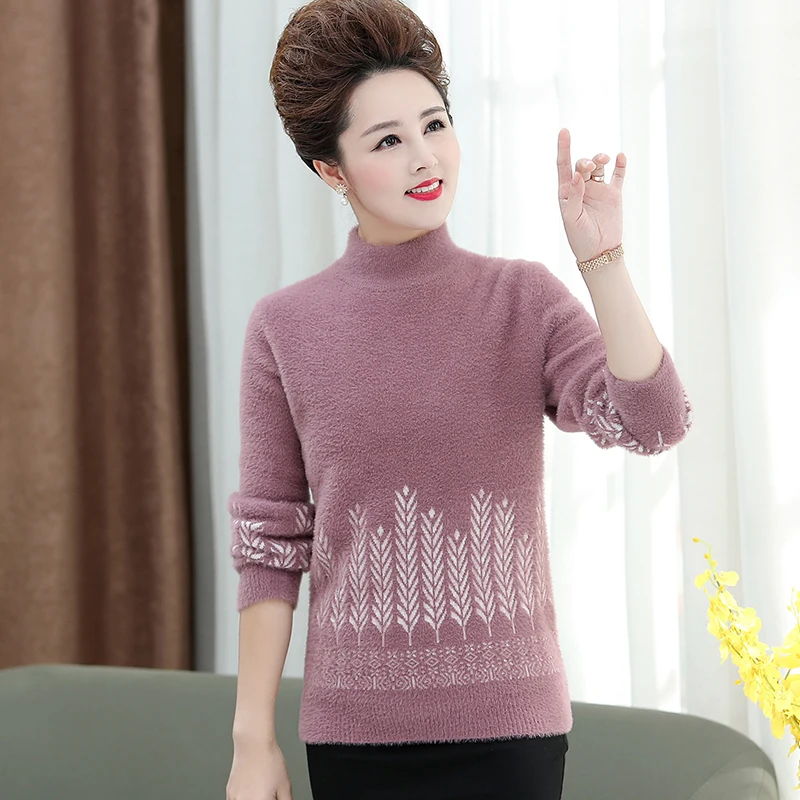 

Winter Women Knitted Sweater Jumper Female Soft and comfortable Oversize Pullovers Chic Top M1038